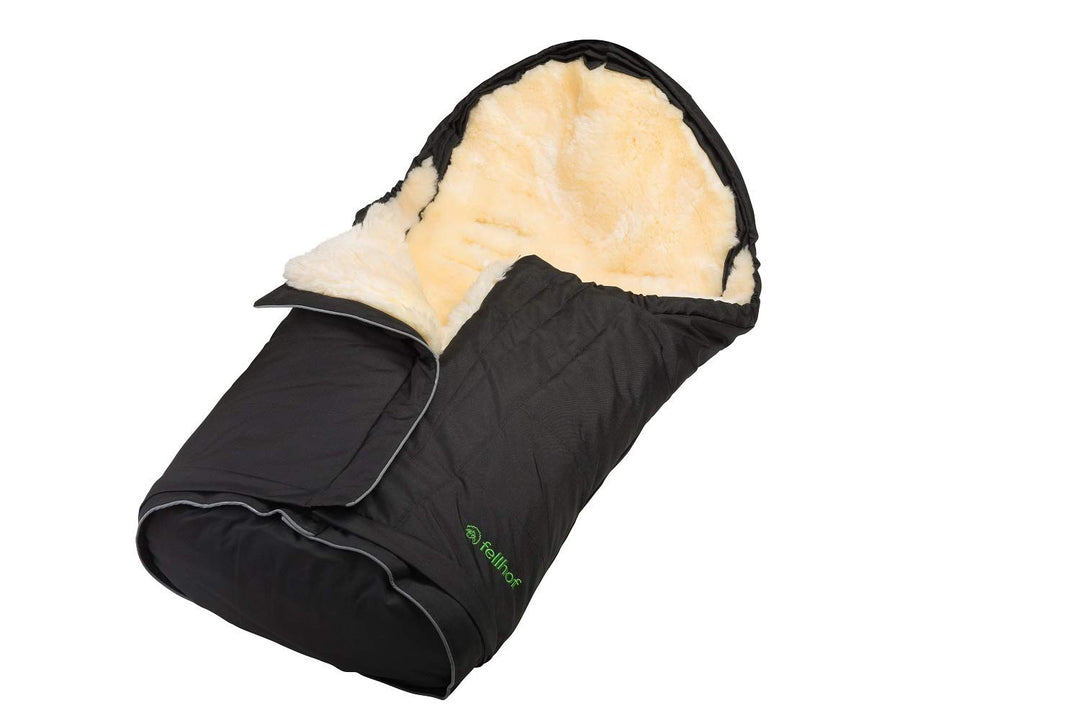 Fellhof 108701 Lammfell Fusssack Sölden, grössenverstellbar, bei 30 °C waschbar, OEKO-TEX® Standard