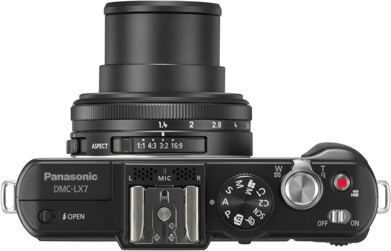 Panasonic Lumix DMC-LX7EG-K Kompaktkamera (10 Megapixel, 3.8-fach opt. Zoom, 7,6 cm (3 Zoll) Display