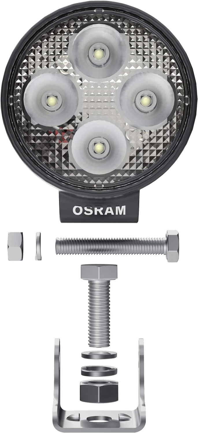 Osram LEDriving ROUND VX80-WD, LED Zusatzscheinwerfer für Nahfeldbeleuchtung, Wide, 1150 Lumen, Lich