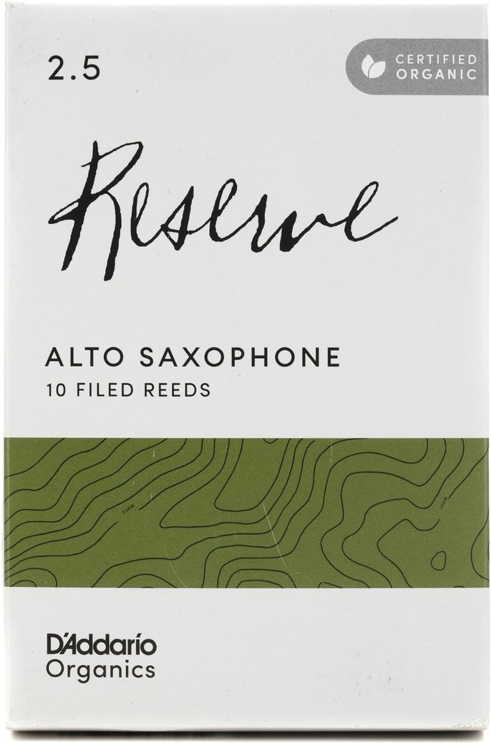D'Addario Organisch Reserve Alto Saxophon-Stimmzungen - Saxophonrohre - Das erste und einzige Bio-Sc