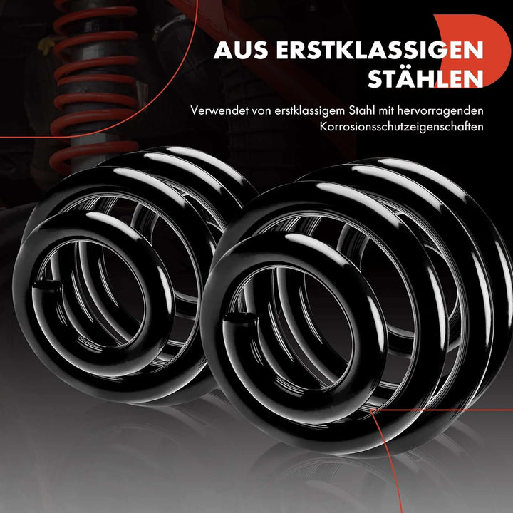 Frankberg 4x Federn Fahrwerksfeder Vorderachse Hinterachse Kompatibel mit A4 8K2 B8 1.8L 2.0L Limous