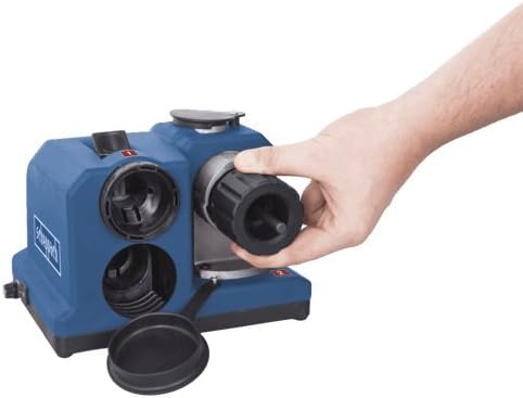 Scheppach DBS800 Schleifgerät Bohrerschleifgerät | 80 W Leistung | Diamantschleifstein mit langer Le
