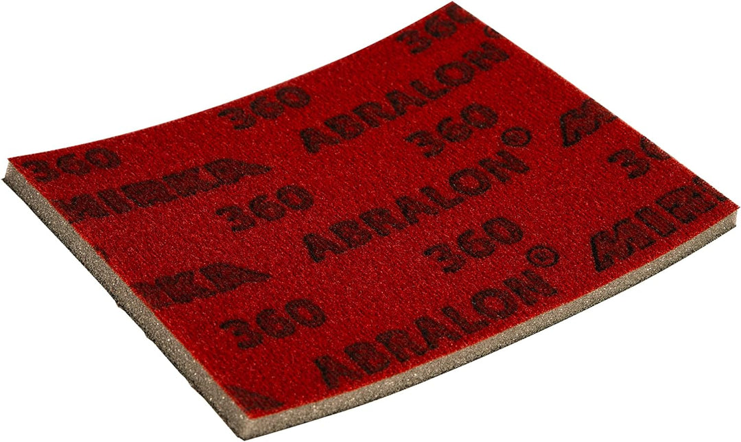 Mirka Abralon 115x140mm Klett 360 Körnung, 20/Pack, zum Schleifen und Polieren von Lack, Holz, Plast