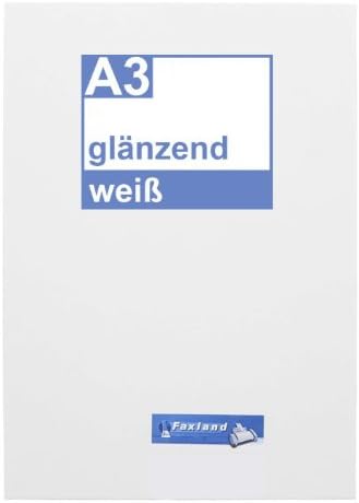 Klebefolie 10 x DIN A3 weiss glänzend - Druckerfolie, klebend, zum bedrucken, Wetterfest, Wasserfest