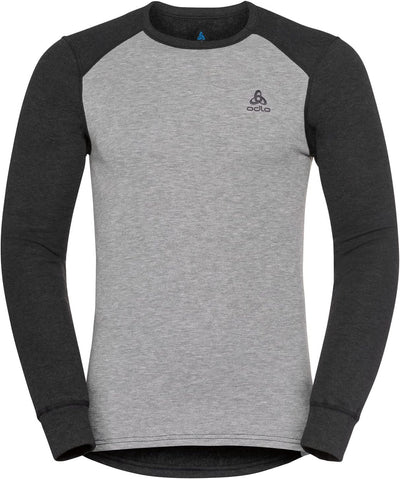 Odlo Herren Active Warm Eco_196702 Funktionsunterwäsche Set L Dark Grey Melange - Grey Melange, L Da