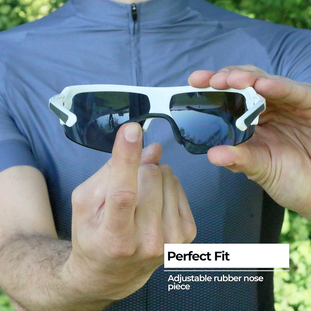 BBB Cycling Fahrradbrille Herren und Damen Sportbrille Sonnenbrille Radsport mit drei Wechselgläsern