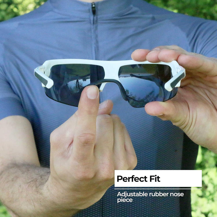 BBB Cycling Fahrradbrille Herren und Damen Sportbrille Sonnenbrille Radsport mit drei Wechselgläsern