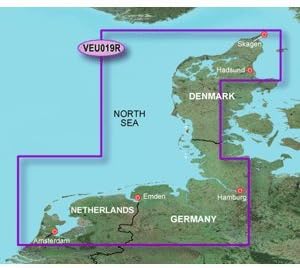 Garmin BlueChart VEU019R, Seeregion Alborg bis Amsterdam