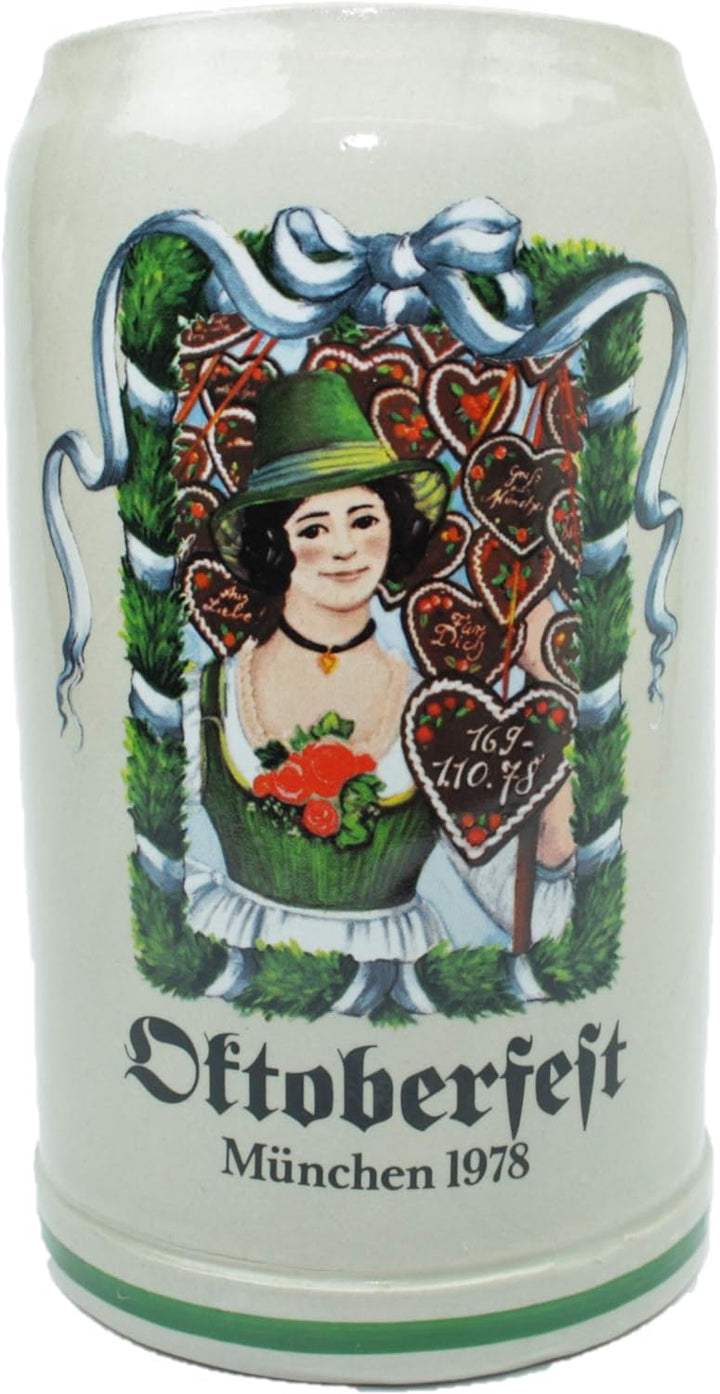 Steinfixx® - Original Oktoberfestkrug 1978 I Jahrgangskrug I Jahreskrug I Wiesnkrug I Sammlerkrug