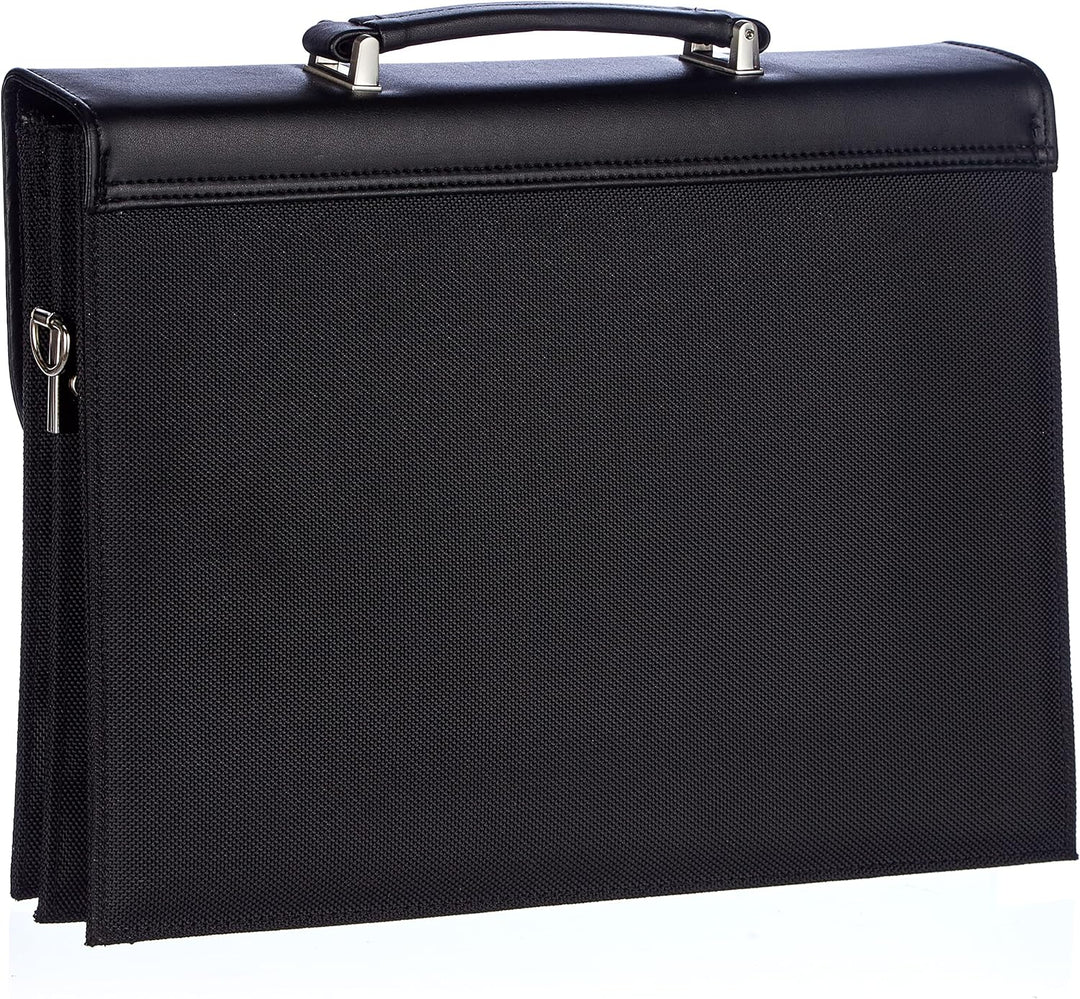 Wedo 585201 Aktentasche Elegance (mit Schultergurt abschliessbares Metallschloss) schwarz