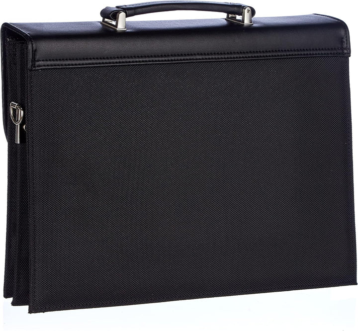 Wedo 585201 Aktentasche Elegance (mit Schultergurt abschliessbares Metallschloss) schwarz