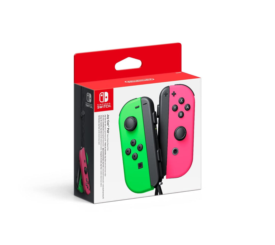 Joy-Con 2er-Set Neon-Grün/Neon-Pink + Nintendo Switch Sports (inkl. Beingurt) - [Nintendo Switch], N