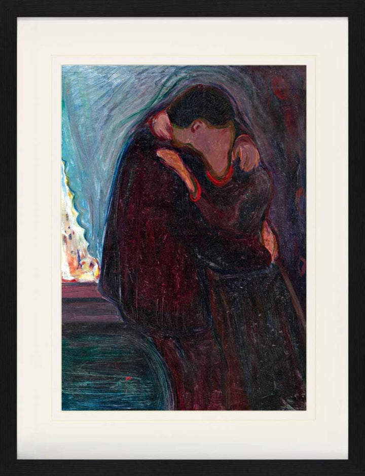 1art1 Edvard Munch Poster Der Kuss, 1897 Gerahmtes Bild Mit Edlem Passepartout | Wand-Bilder | Im Bi