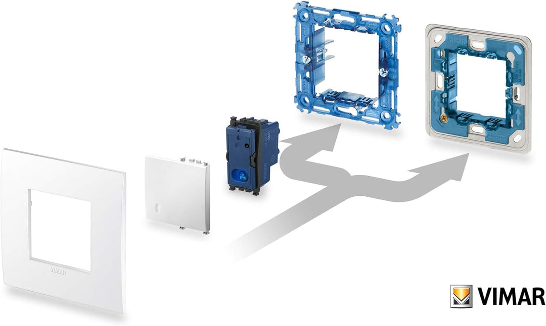 VIMAR 0K19592.01 Arké Smart 2-Wege-Schalter funktioniert mit Alexa, Kit Plug & Play für Gerät im Zig