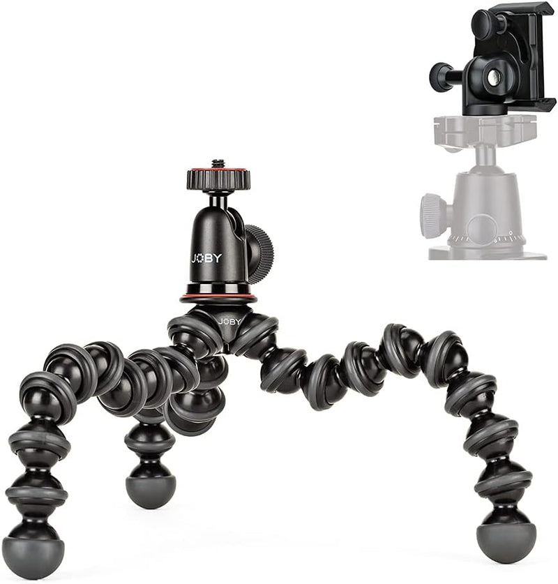 JOBY GorillaPod 1K GripTight Mount PRO Kit. Kompaktes, flexibles Stativ 1K und Kugelkopf 1K mit verr