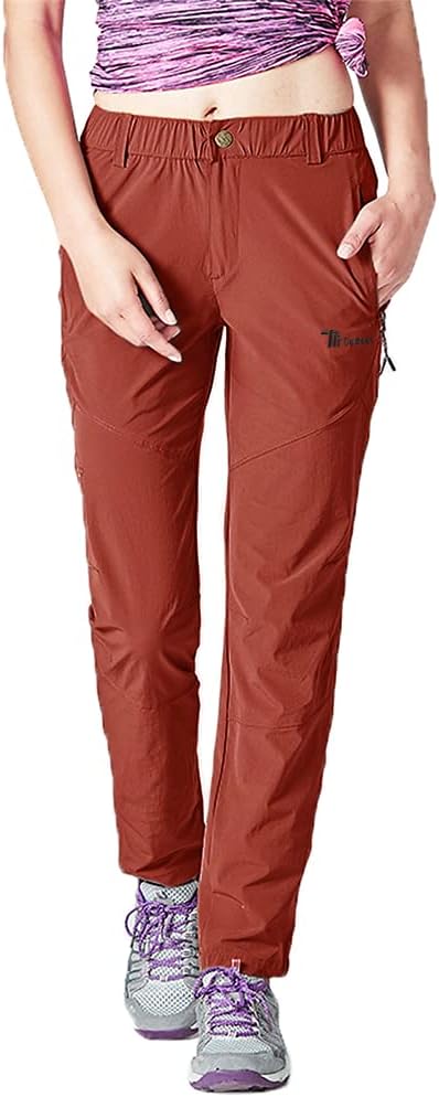 donhobo Damen Outdoor Wanderhose Quick Dry Campinghose Ultraleichter Verschleissfester UV-Schutz Atm