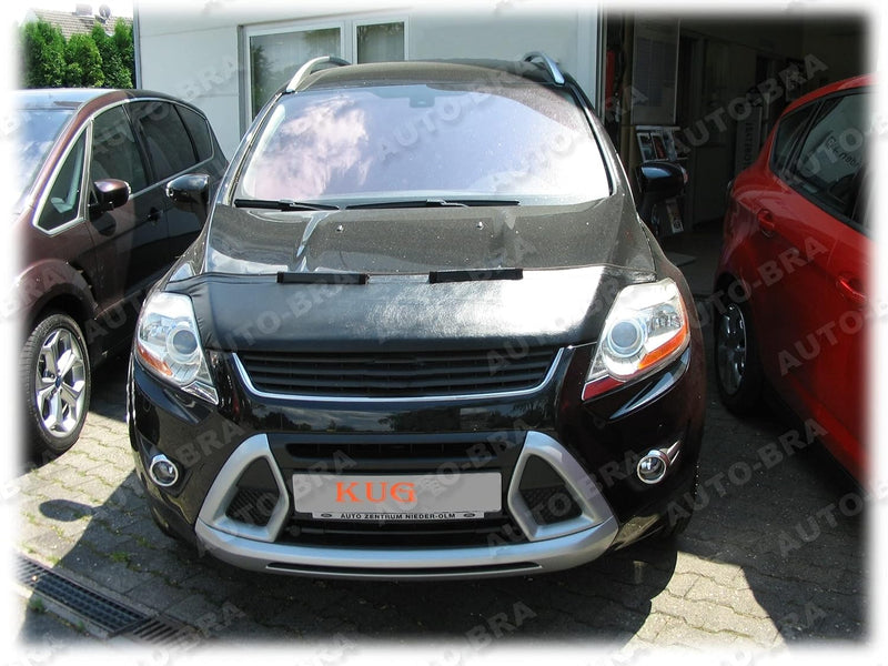 AB-00881 Carbon Optik Auto-Bra kompatibel mit Ford Kuga Bj. 2008-2012 Haubenbra Steinschlagschutz Tu