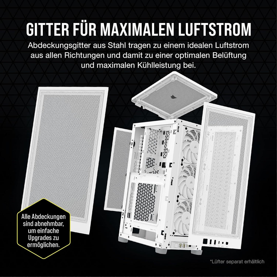 Corsair 2000D Airflow PC-Gehäuse Mini ITX – Format Mini ITX – Platten aus Netzstahl – DREI GPU-Steck