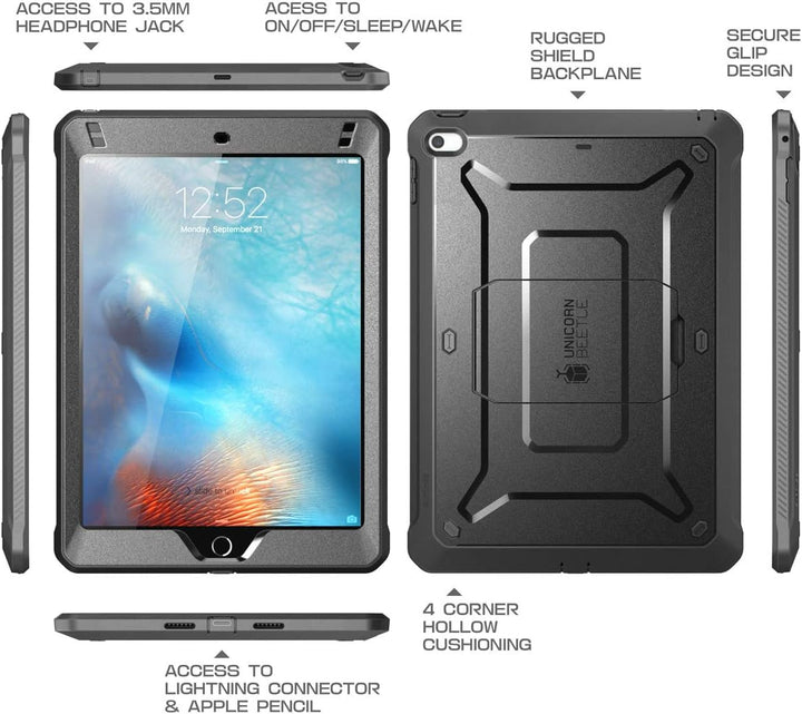 SUPCASE Hülle für iPad Mini 5 Schutzhülle Outdoor Case 360 Grad iPadhülle [Unicorn Beetle Pro] mit E
