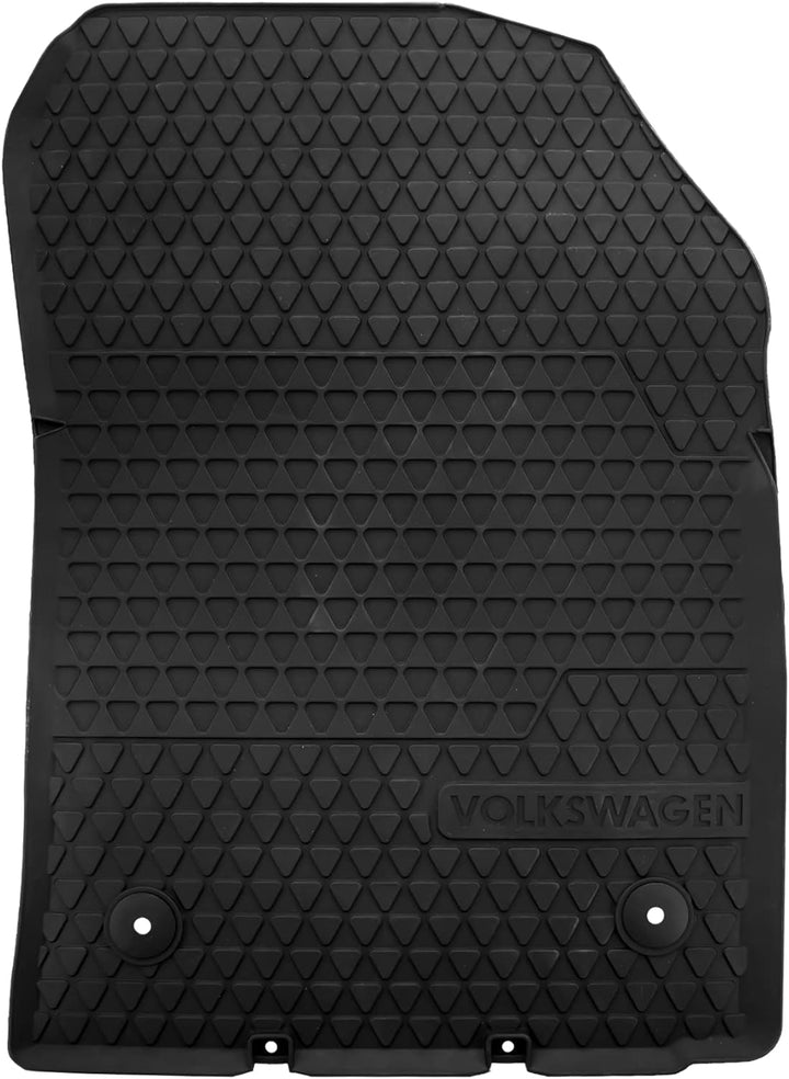 VW Caddy Fussmatten 2K1061502A ab Baujahr 1/2007, 2X Auto Gummimatten für vorne, Antirutschmatten mi