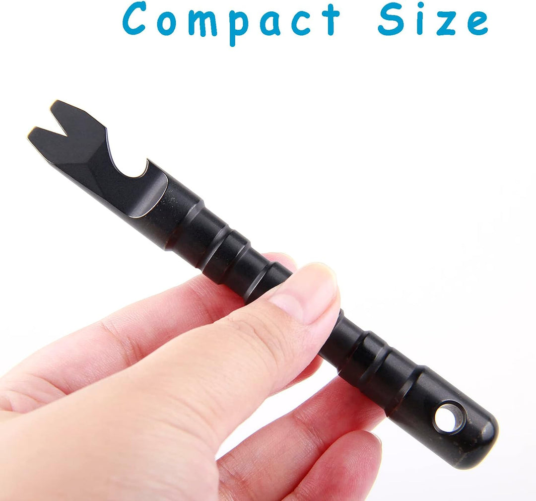 Hamans Titanlegierung EDC Hebelstange mit Flaschenöffner, Schraubendreher-Funktion, Multifunktionswe