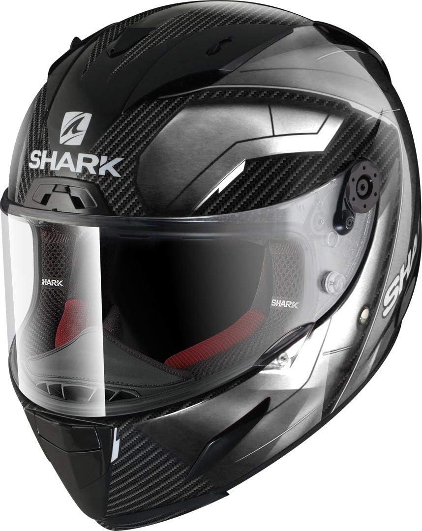 Shark Race-R Pro Carbon Deager Motorradhelm Noir/Blanc M, Noir/Blanc M
