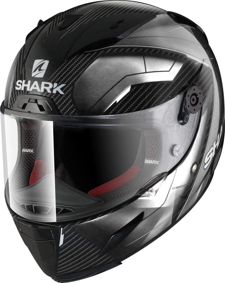 Shark Race-R Pro Carbon Deager Motorradhelm Noir/Blanc M, Noir/Blanc M