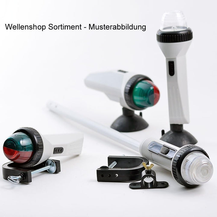 wellenshop LED Navigationslicht Positionslicht mit Mast & Batteriebetrieb