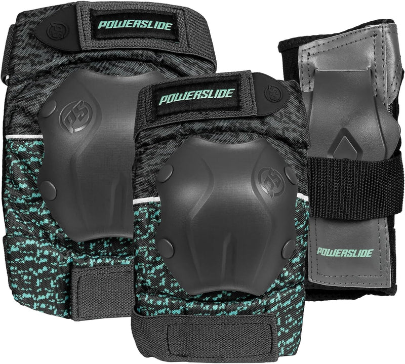 Powerslide Damen Standard Women Tri-Pack Schutzer, Schwarz, XL