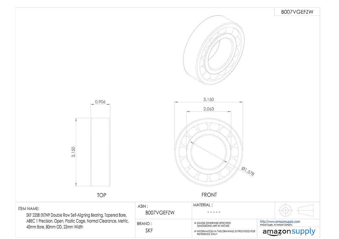 SKF Pendelkugellager 2208 EKTN9