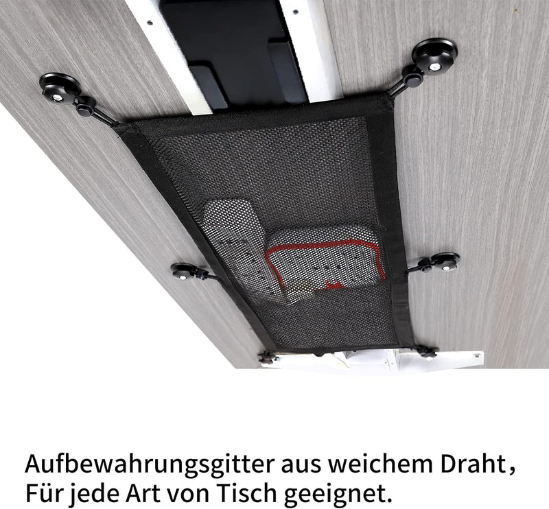 Schreibtisch Netz für Kabel - Kabelnetz Schreibtisch für Kabelmanagement - Flexible Kabelkanal - PC