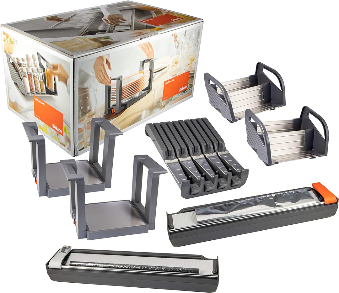 Küchenhelfer-Set Blum Orga-Line für Tandembox & Schubkasten | ZOU.30U1I | hochwertige Küchen-Utensil