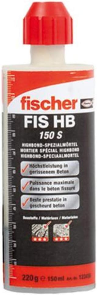 fischer Highbond-Spezialmörtel FIS HB 345 S, wetterfester Injektionsmörtel für Innen- & Aussenbereic