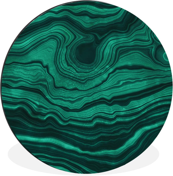 MuchoWow Wandbild Rund Wanddeko Deko Wohnzimmer Bilder 30x30 cm Achat - Edelsteine - Geode, 30x30 cm