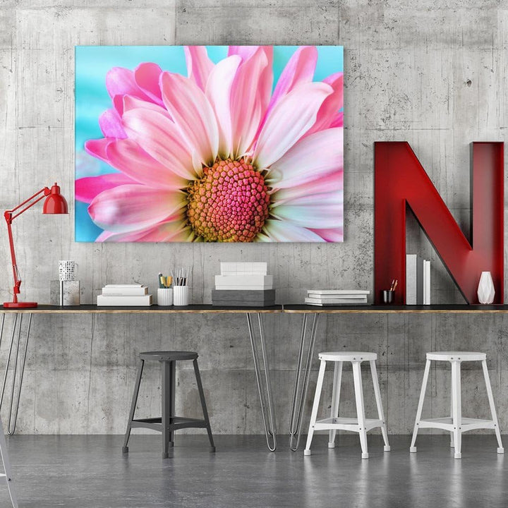 Feeby. BLUME Bild auf Leinwand Grösse: 60x80 cm, 1 Teilig Leinwanbild Wandbild Kunstdrucke Wanddeko