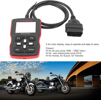 Motorrad Scanner, Fydun OBD2 Diagnosegerät Codeleser Motorrad Diagnose Werkzeug Diagnosefehler Diagn