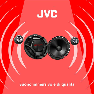 JVC CS-DR1700C 2-Wege Set Einbau-Lautsprecher 360W Inhalt: 1 Set