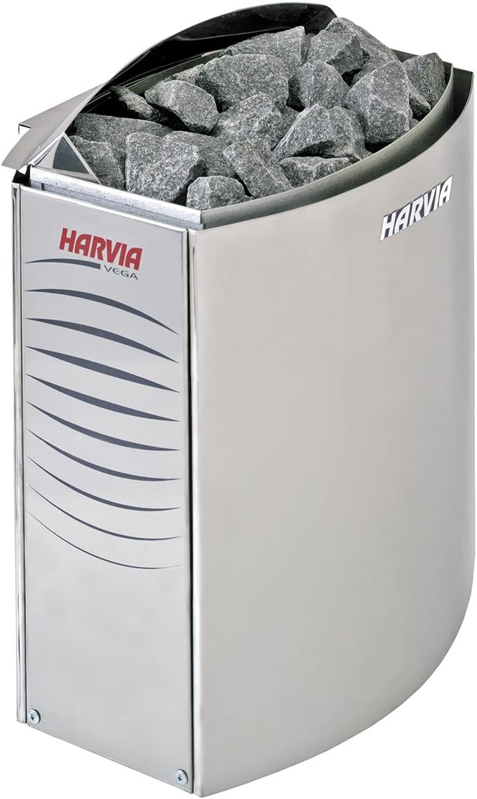 Harvia Vega Saunaofen - BC60E 6,0 kW wird separates Steuergerät benötig, Edelstahl, 6,0 kW