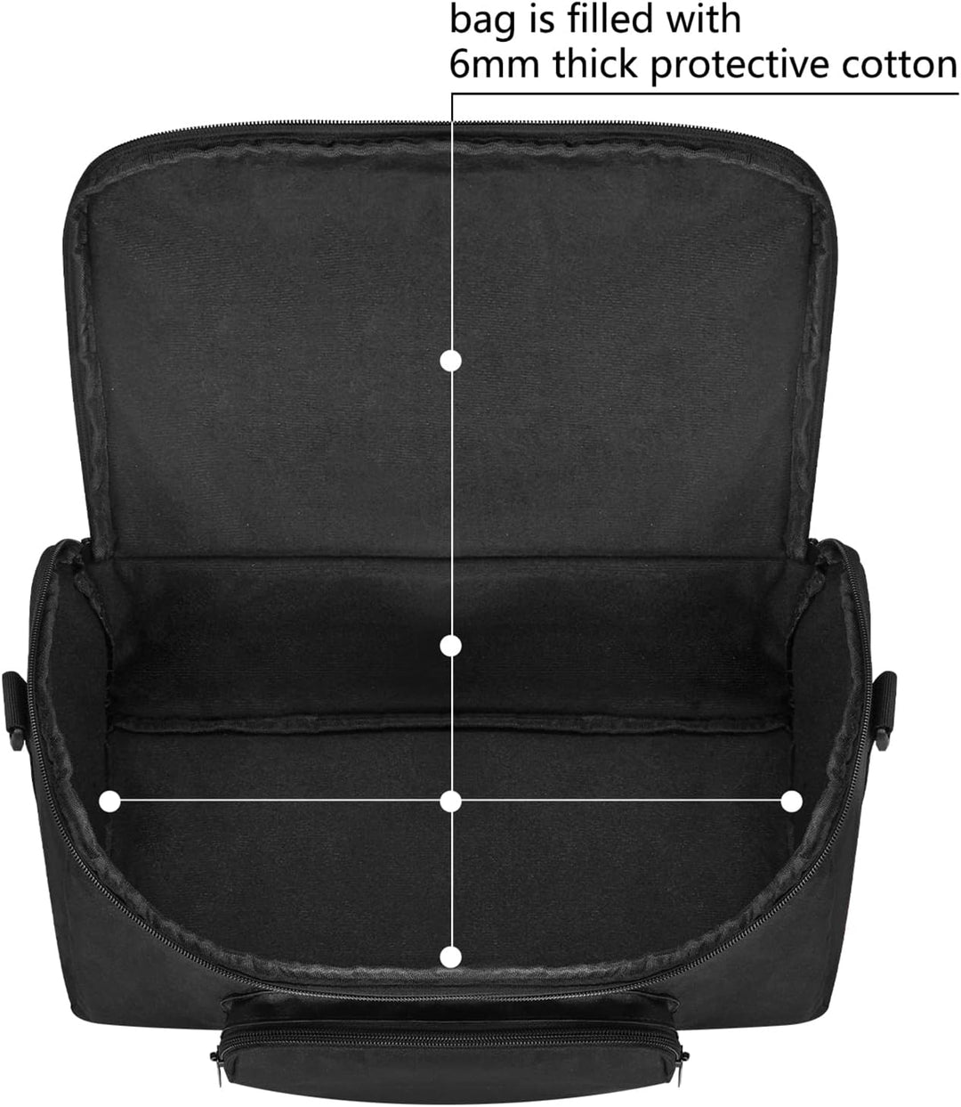 Hzycwgone Tasche Hülle Tragetasche für W-King T9-2 80W Tragbarer Kabelloser Lautsprecher Box Musikbo