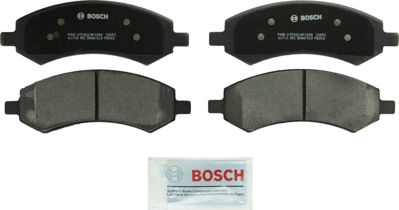 Bosch BP1084 QuietCast Premium Halbmetallische Scheibenbremsbelagsatz für Select Chrysler Aspen; Dod