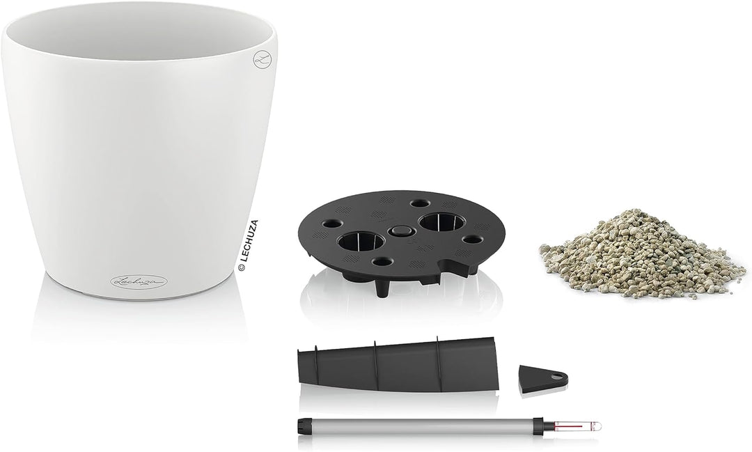 LECHUZA CLASSICO Color 35 weiss 13210 36x36x32.5 cm Weiss, 36x36x32.5 cm Weiss