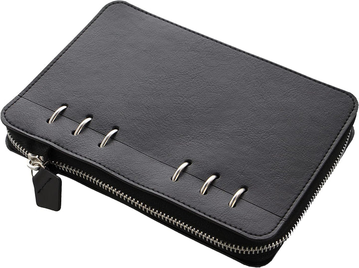 Filofax Personal A6 Notizbuch Ringbuch Clipbook Classic Schwarz ZIP Mappe 143007