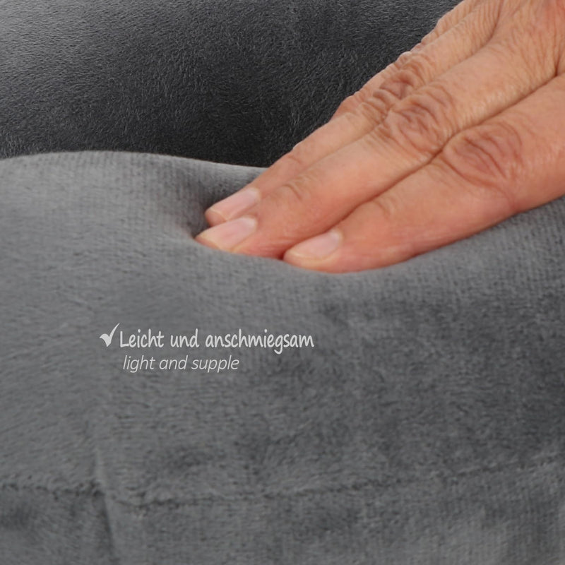 COM-FOUR® 2X Premium Nackenkissen - Nackenstützkissen mit Memory Foam - Nackenhörnchen für Erwachsen