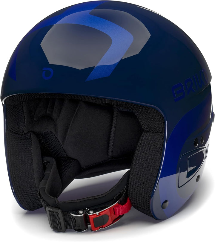 Briko Unisex – Erwachsene Helm Helmet, Shiny Downriver Blue-Metal Royal Blue, 62
