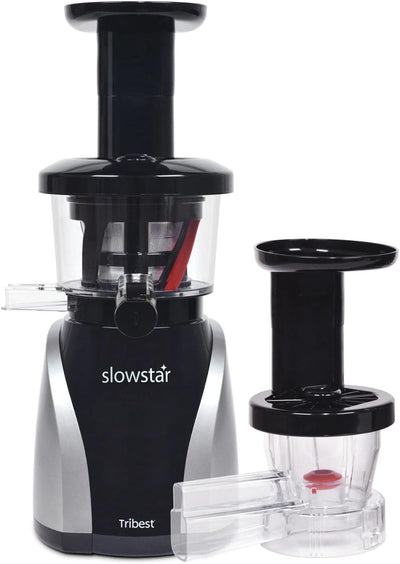 Tribest SlowStar Entsafter Slow Juicer (Silber) – 200W Saftpresse elektrisch – Juicer machine Saftma