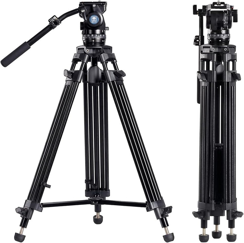 SIRUI Professionelles Videokamera-Stativ-Set SH15T + BCH-10 mit Flüssigkeitskopf SH15T+BCH10, SH15T+