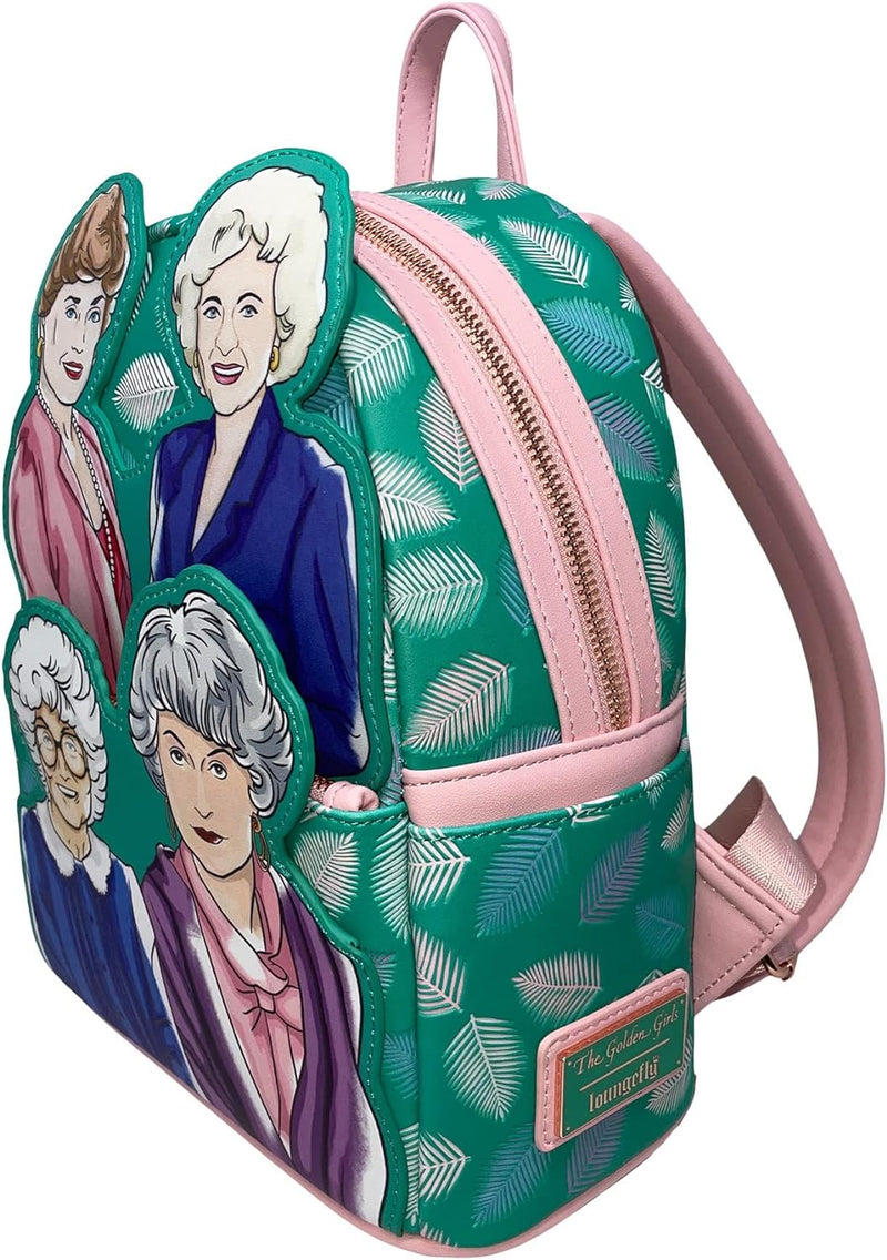 loungefly The Golden Girls Television Show Stay Golden Damen Schultertasche mit Doppelriemen, grün,