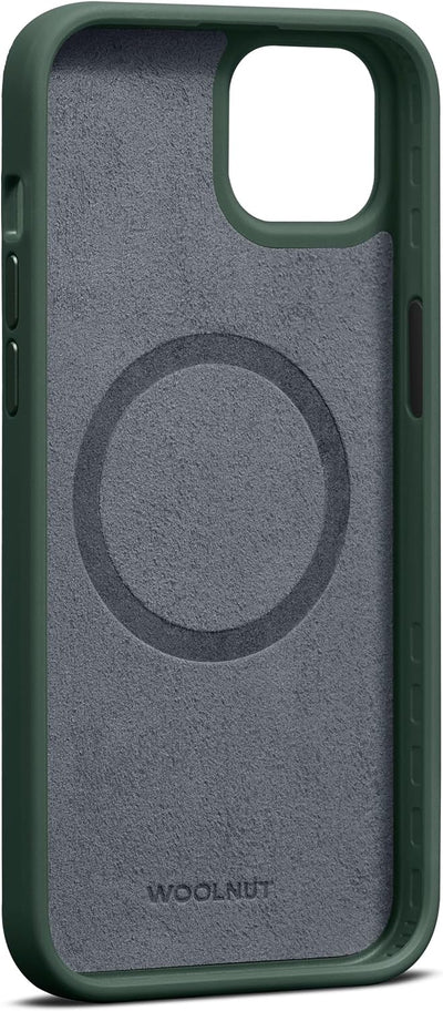 Woolnut Leder Hülle Case für iPhone 15 Plus - Grün iPhone 15 Plus Grün, iPhone 15 Plus Grün