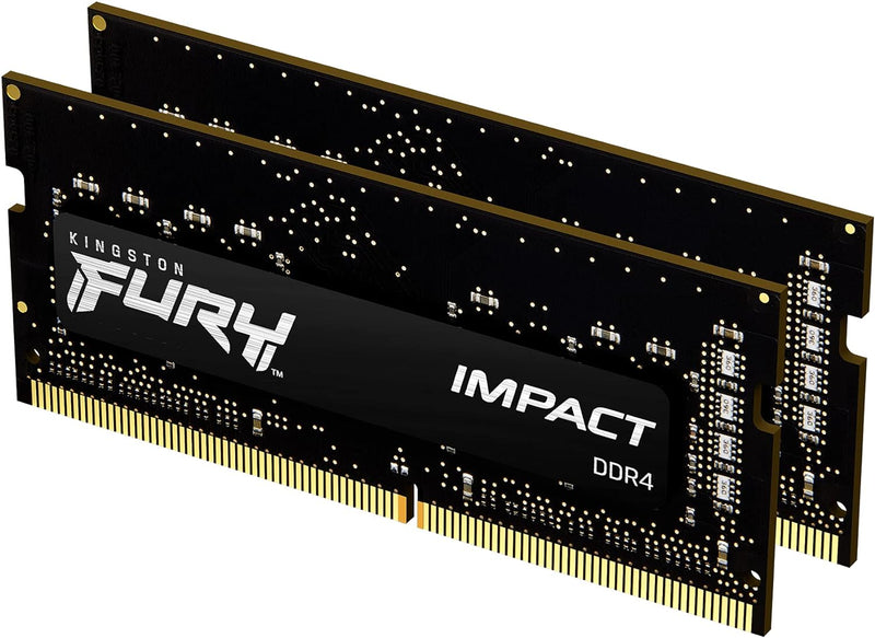 Kingston FURY Impact 16GB (2x8GB) 2666MHz DDR4 CL15 Laptop Speicher Kit mit 2 KF426S15IBK2/16, Schwa