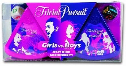 Hasbro - Parker 45221100 - Trivial Pursuit Kompakt Girls vs Boys